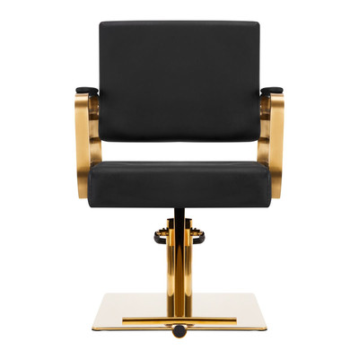 Gabbiano fotel fryzjerski Avila złoto czarny