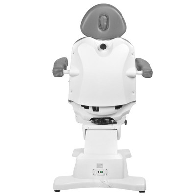 Fotel kosmetyczny elektr. Azzurro 869A obrotowy 4 siln. szary