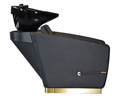 Zestaw Fryzjerski - 2 Fotele MODENA ZŁOTE + Myjnia VASTO ZŁOTA