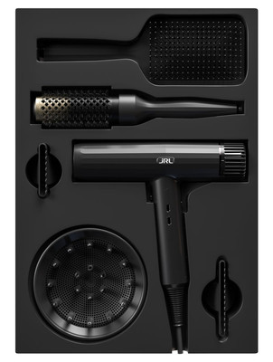 JRL Forte Pro 2020H czarna suszarka do włosów z jonizacją + szczotka do modelowania + szczotka do włosów