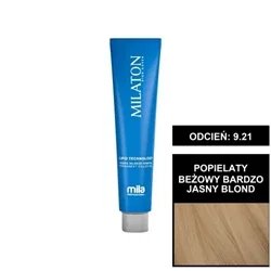Mila Professional Milaton Classic farba do włosów 9.21 Popielaty beżowy bardzo jasny blond 100 ml