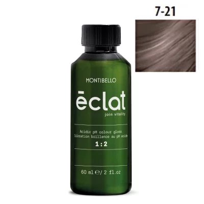 Farba Montibello Éclat 7.21 kwaśna rewitalizująca chłodny beżowy blond 60 ml
