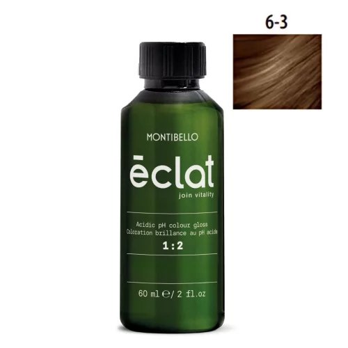 Montibello Éclat 6.3 – Złoty ciemny blond – farba demipermanentna bez amoniaku 60 ml