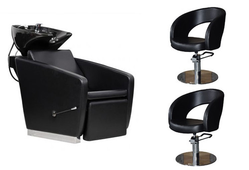 Zestaw Fryzjerski - 2 Fotele LENA + Myjnia VASTO