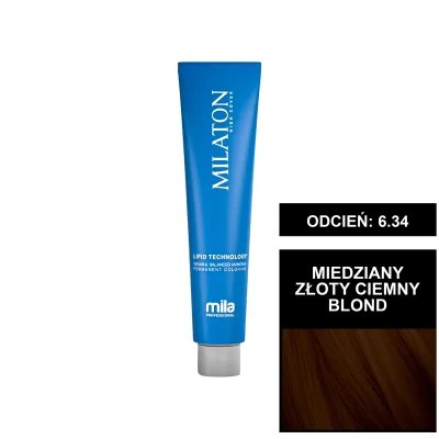 Mila Professional Milaton Classic farba do włosów 6.34 Miedziany złoty ciemny blond 100 ml