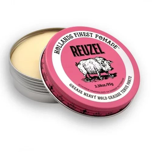 Reuzel – Pink Pomade – Pig 95 g – Różowa pomada woskowa o mocnym chwycie i średnim połysku