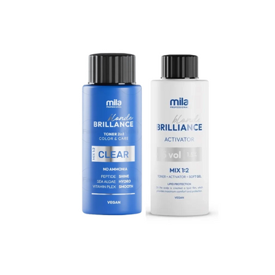 Zestaw MILA PROFESSIONAL BRILLIANCE toner do włosów 60 ml + aktywator 60ml