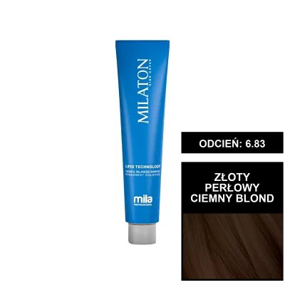 Mila Professional Milaton Classic farba do włosów 6.83 Złoty perłowy ciemny blond 100 ml