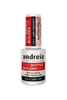 ANDREIA PRO Żel Budujący w Butelce 3w1 Glitter Pink 14ml