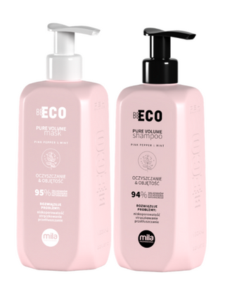 Zestaw zwiększający objętość Pure Volume Mila Be Eco 900 ml : Szampon + Maska