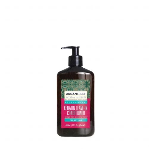 Arganicare Keratin 400 ml – Odżywka bez spłukiwania z keratyną do włosów suchych i zniszczonych