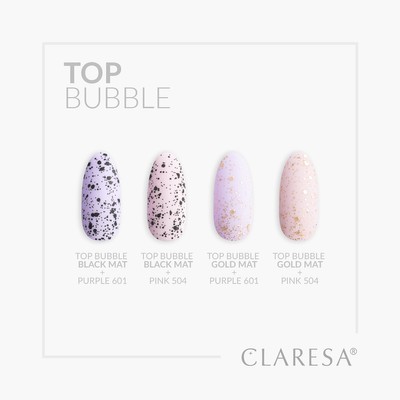 Claresa Top Bubble black Matt No wipe -5g