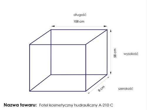 Fotel kosmetyczny hyd. A 210C pedi czarny