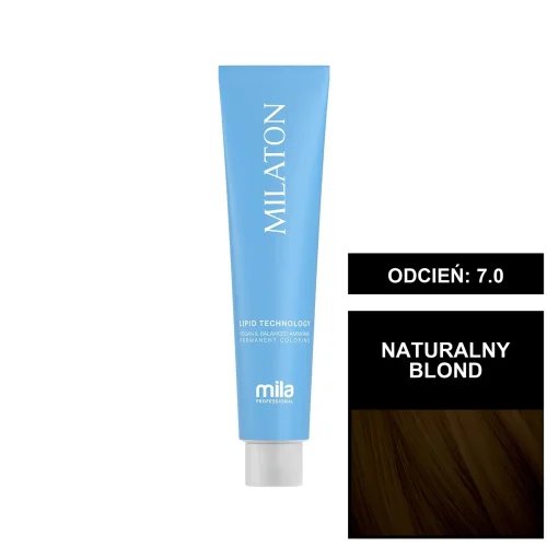 Mila Professional Milaton High Cover Natural farba do włosów 7.0 Naturalny blond 100 ml