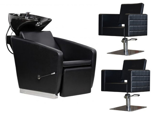 Zestaw Fryzjerski - 2 Fotele MERSALA + Myjnia VASTO