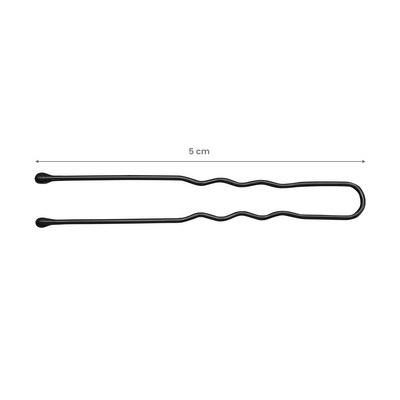 Kokówki fryzjerskie do włosów E-65 300 szt. 5 cm czarne