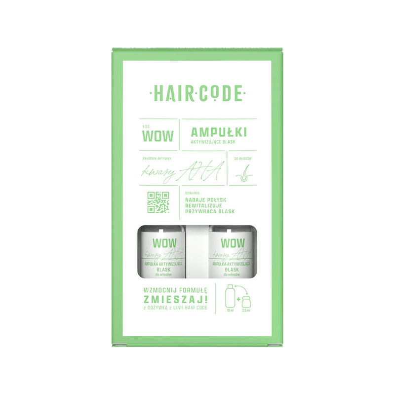 Ampułki aktywizujące blask Hair Code Wow 4x5ml