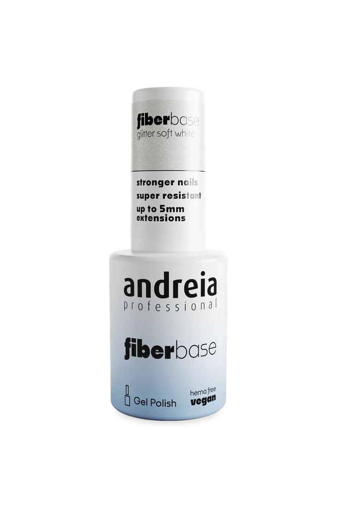 ANDREIA PRO Baza hybrydowa Fiber Base 10.5 ml Glitter Soft White