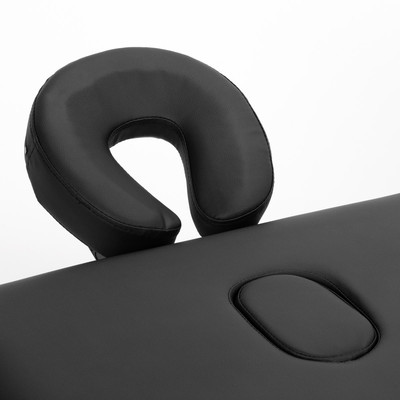 Stół składany do masażu drewniany Komfort Activ Fizjo Lux 2 segmentowy 190x70 czarny