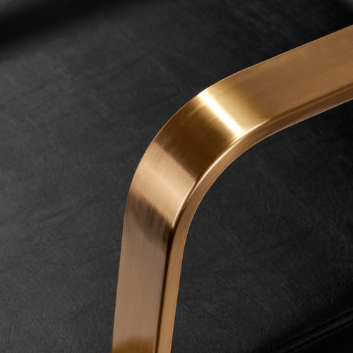 Gabbiano fotel fryzjerski Porto złoto Czarny