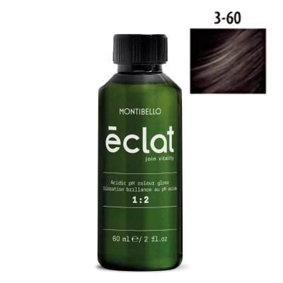 Montibello Éclat 3.60 naturalny kasztanowy ciemny brąz 60 ml – kwaśna farba demipermanentna bez amoniaku