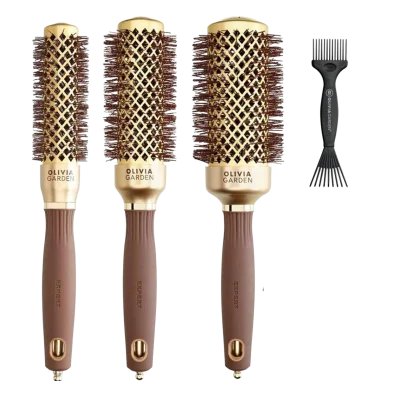 OLIVIA GARDEN Zestaw szczotek do modelowania Expert Blowout Black & Gold