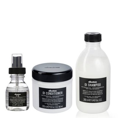 ZESTAW DAVINES OI: szampon + odżywka + olejek odżywczy 50ml