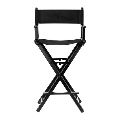 Krzesło do makijażu składane alu czarne