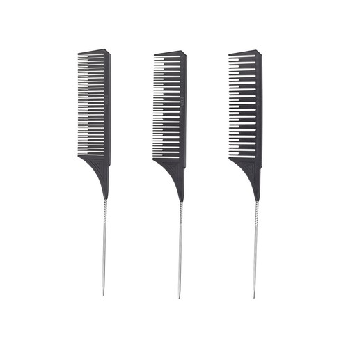 KOMPLET GRZEBIENI DO BALEJAŻUBALAYAGE SET BLACK (3 SZT.)