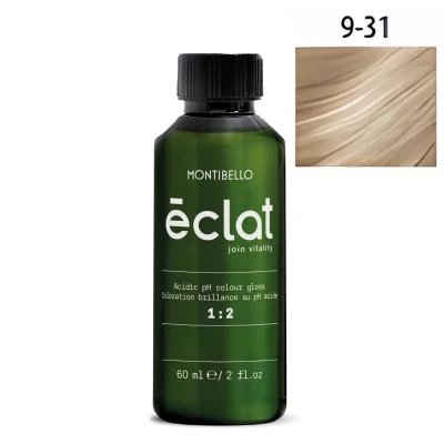 Farba Montibello Éclat 9.31 kwaśna rewitalizująca beżowo-złoty bardzo jasny blond 60 ml