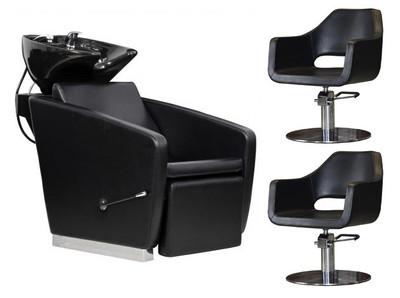 Zestaw Fryzjerski - 2 Fotele SEGNI + Myjnia VASTO