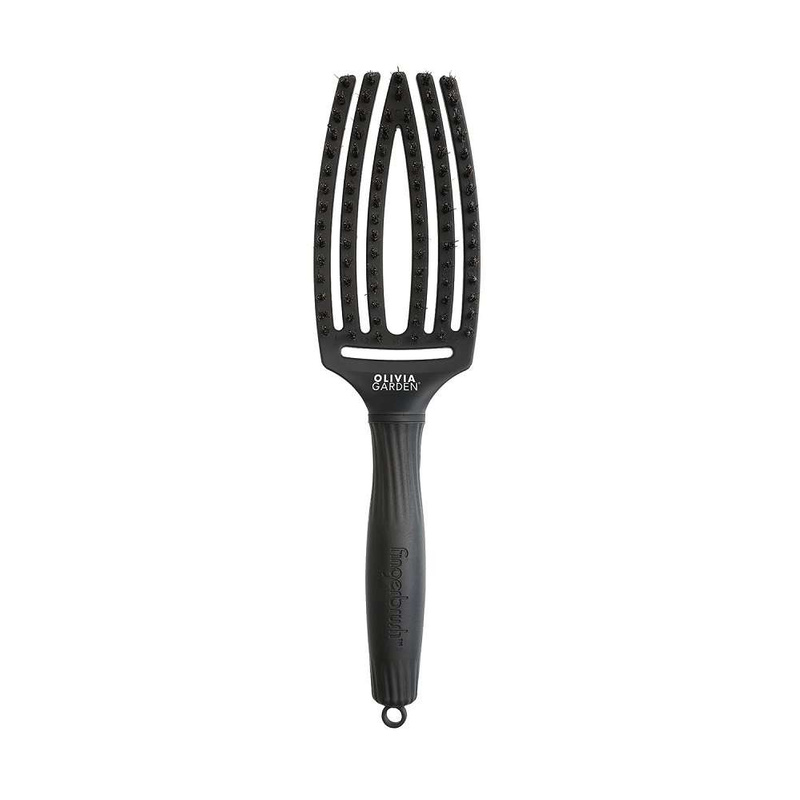 Szczotka do rozczesywania  FingerBrush Full Black Olivia Garden