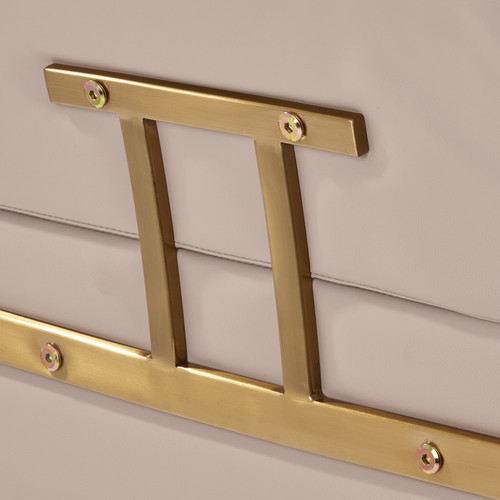 Gabbiano fotel fryzjerski Porto złoto Beżowy