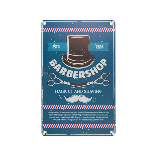Tablica ozdobna barber B031
