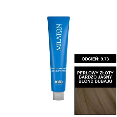 Mila Professional Milaton Classic farba do włosów 9.73 Perłowy złoty bardzo jasny blond Dubaju 100 ml