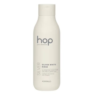 Montibello HOP Silver White Rinse 750 ml – rozświetlająca odżywka płukanka do włosów siwych i platynowych