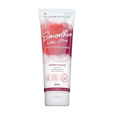 Mleczko Les Secrets De Loly Smoothie Litchi Mure intensywnie nawilżające do włosów 250 ml