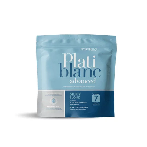 Montibello Platiblanc Advanced Silky Blond 500 g – Bezpyłowy rozjaśniacz do włosów do 7 tonów bez amoniaku