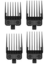 JRL – Nasadki dystansowe L – Do maszynki Fresh Fade 2020C / 2020C-G – Zestaw 4 sztuki do dłuższego strzyżenia i blendowania