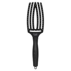 Olivia Garden FingerBrush Full Black – Profesjonalna szczotka do włosów z mieszanym włosiem dzika i nylonu